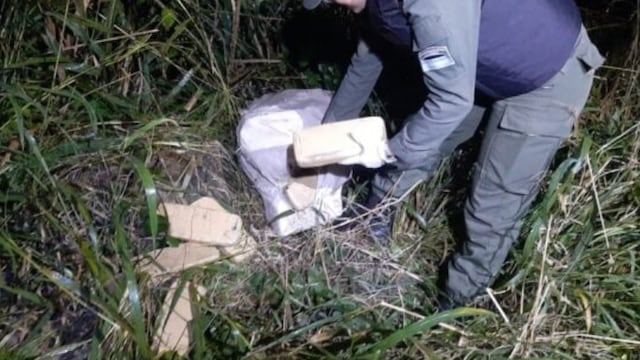 Puerto Esperanza: hallan cargamento de marihuana abandonado en una zona de monte.