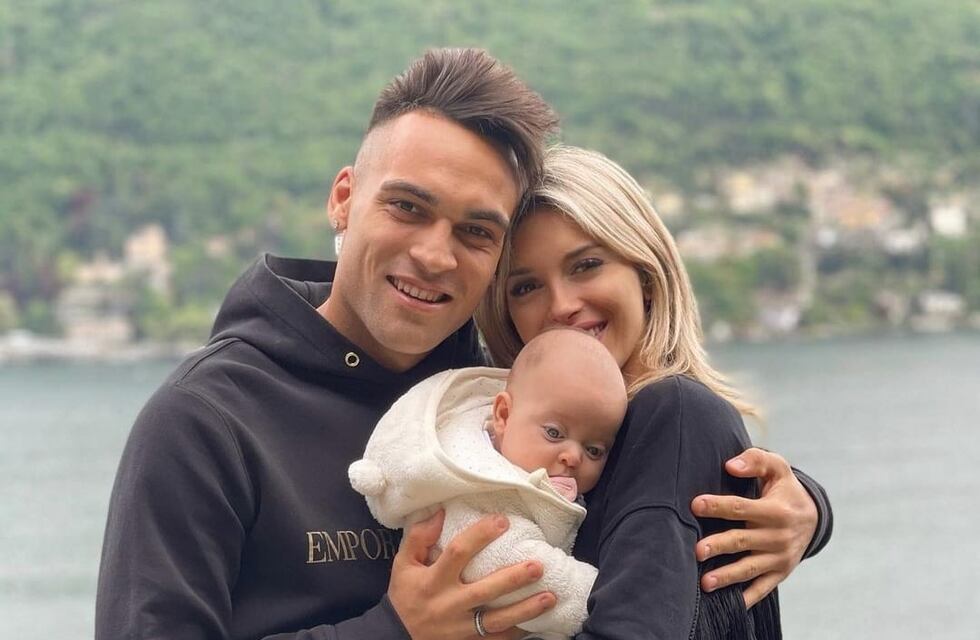 Criticaron a Lautaro Martínez por besar en la boca a su hija y Agustina Gandolfo lo defendió