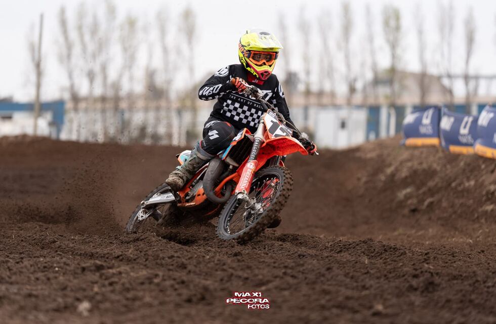 Gran carrera de Satino Riba en la séptima fecha del Campeonato Cordobés de Motocross