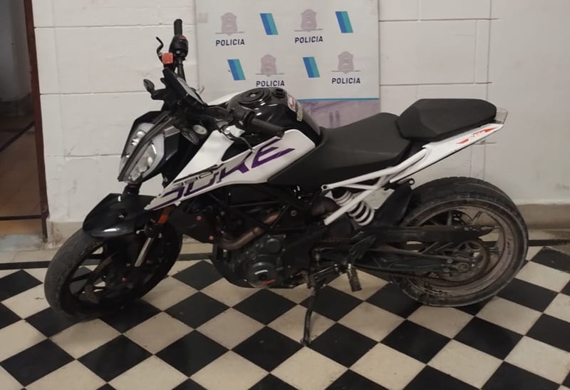 Tres Arroyos: circulaba en una moto robada y fue aprehendido