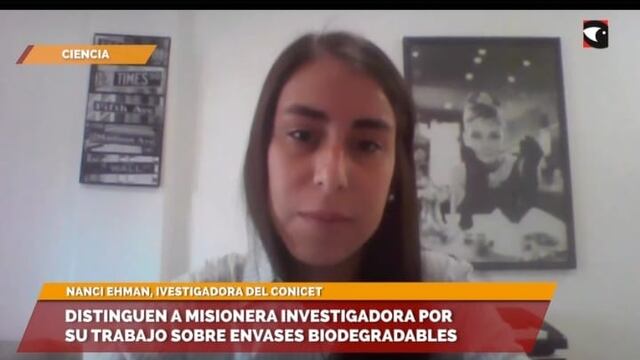 Investigadora misionera premiada por su trabajo sobre envases biodegradables
