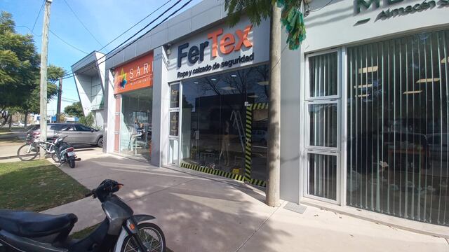 Fertex, el comercio que robaron dos veces en menos de un día.