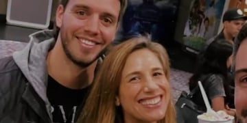 El exfutbolista rafaelino y la conductora blanquearon la relación en mayo.