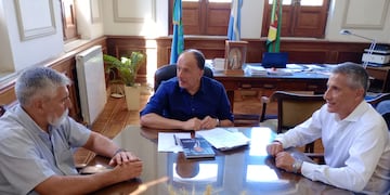 Garate y Apolonio se reunieron con un prestigioso consultor de Seguridad