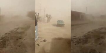 Fuerte temporal en un pueblo chaqueño, muy cerca de Salta.