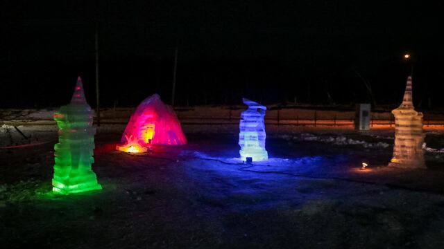 Se llevó a cabo la segunda jornada del Encuentro de Esculturas de Hielo