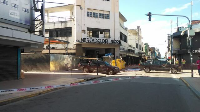 Totalmente vallado se encuentra el Mercado del Norte