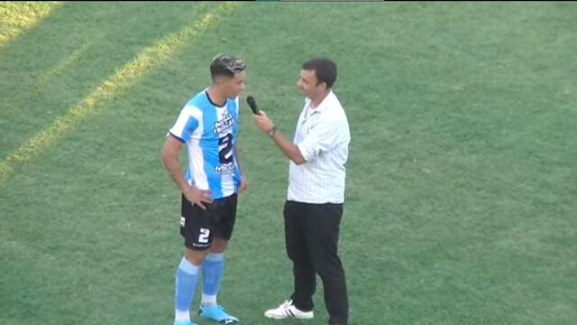 El autor del primer gol le agradeció a todos su compañeros y familia.