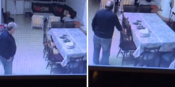 Así terminó el cumpleaños del abuelo