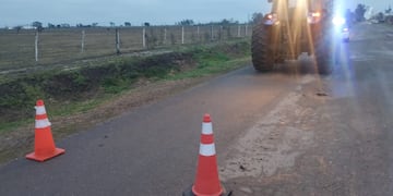 Balnearia: una mujer sufrió una fractura tras ser embestida por un tractor pala
