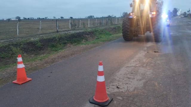 Balnearia: una mujer sufrió una fractura tras ser embestida por un tractor pala