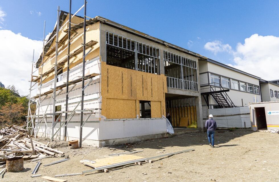 Ushuaia: realizan trabajos de ampliación para la escuela 47 y el Colegio Técnico Provincial