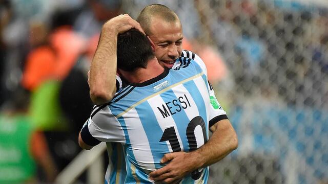 Messi y Mascherano, grandes amigos.