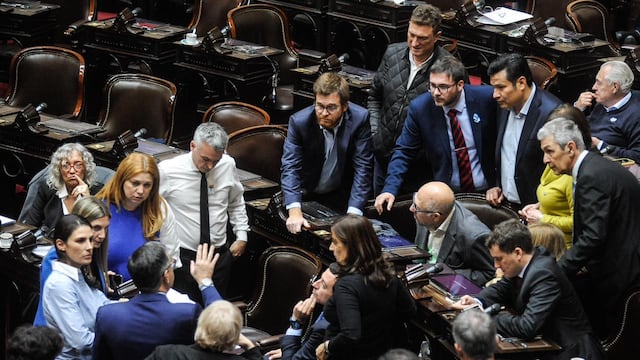 Diputados de distintos bloques en la última sesión de la Cámara de Diputados (Foto: Federico López Claro)