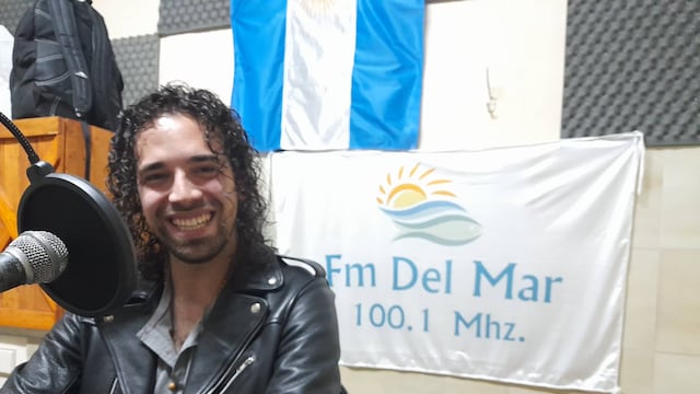 Juan Manuel, en el programa radial Contalo Como Quieras de Fm del Mar (100.1).