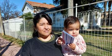 La primera bebé vacunada en Rafaela