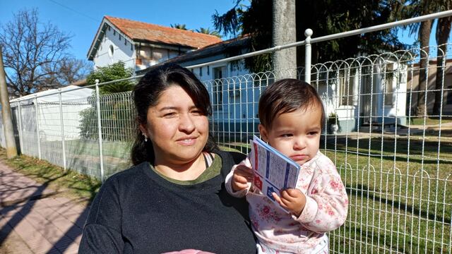 La primera bebé vacunada en Rafaela