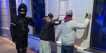 El operativo se llevó a cabo cerca del cruce con calle Güemes.