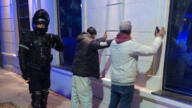 El operativo se llevó a cabo cerca del cruce con calle Güemes.