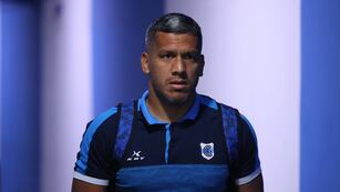 Hugo Soria, el futbolista uruguayo que defiende los colores de Gimnasia y Esgrima de Jujuy.