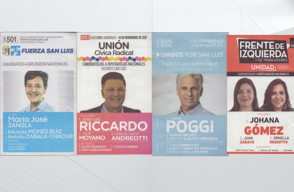 Elecciones en San Luis: cómo serán las boletas de cada partido que se presenta