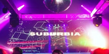 Accidente en un conocido boliche: una bola de espejos cayó sobre la cabeza de una joven cuando terminaba de cenar. Foto: Instagram @barsuburbia