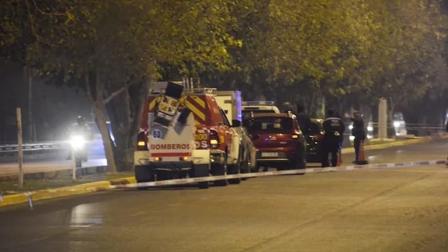 El accidente ocurrió casi frente a la Morgue Judicial, por la Ruta del Sol, en Rivadavia.