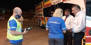 Controles en colectivos de larga distancia