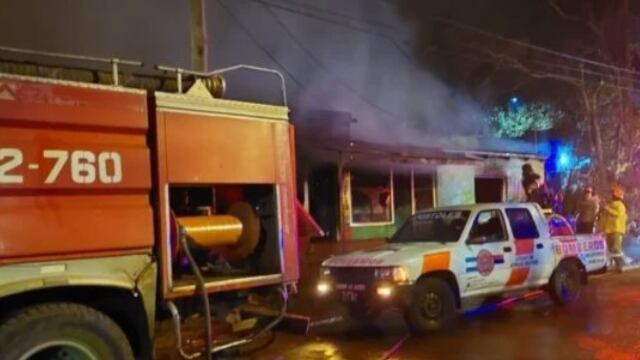 Incendio en Apóstoles: un hombre falleció incinerado.