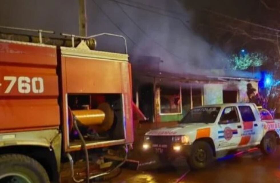 Incendio en Apóstoles: un hombre falleció incinerado