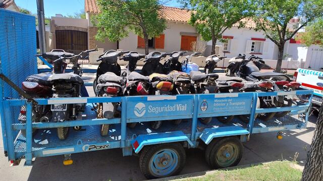 Trasladaron motos posiblemente adulteradas a la PDI