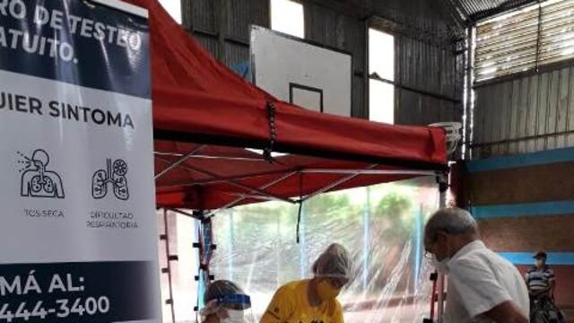 En la primera jornada se realizaron 160 hisopados.