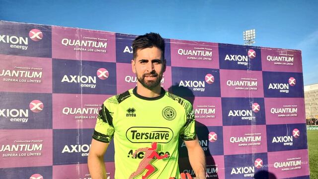 Manuel Vicentini fue titular en Copa Argentina. Este lunes, custodiará el arco de Belgrano ante Arsenal (Prensa Copa Argentina).