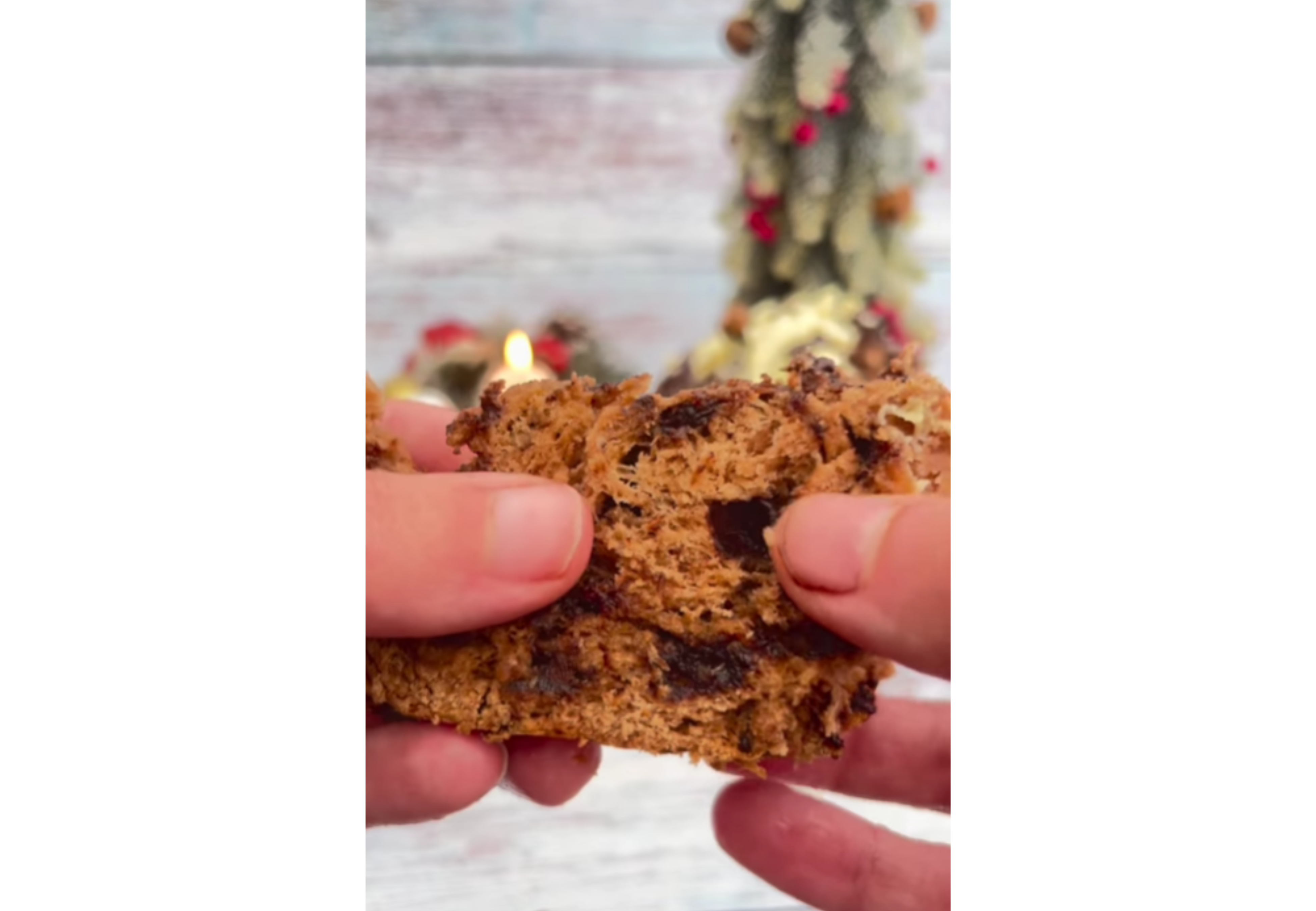 Así queda el pan dulce de chocolate.