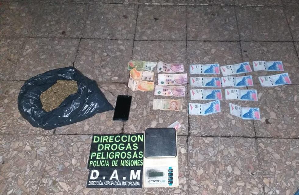 Posadas: la Policía detuvo a dos jóvenes por posesión de marihuana
