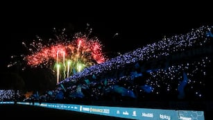 Deslumbrante. Belgrano volvió a brillar con sus recibimientos, en el 3-1 sobre Banfield.