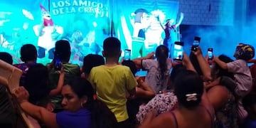 Niños de Puerto Libertad disfrutaron del show de los Amigos de la Granja de Zenón.