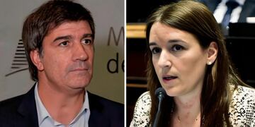 Fernando Compagnoni y Abigail Gómez formaron el bloque PRO - Libertad en la Cámara de diputados. (Foto: La Nueva).