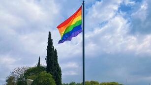 La bandera LGBTQ+.
