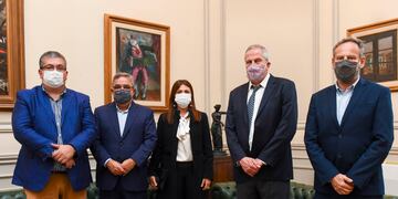 El gobernador Raúl Jalil se reunió con el ministro de educación de la nación Jaime Perczyk.