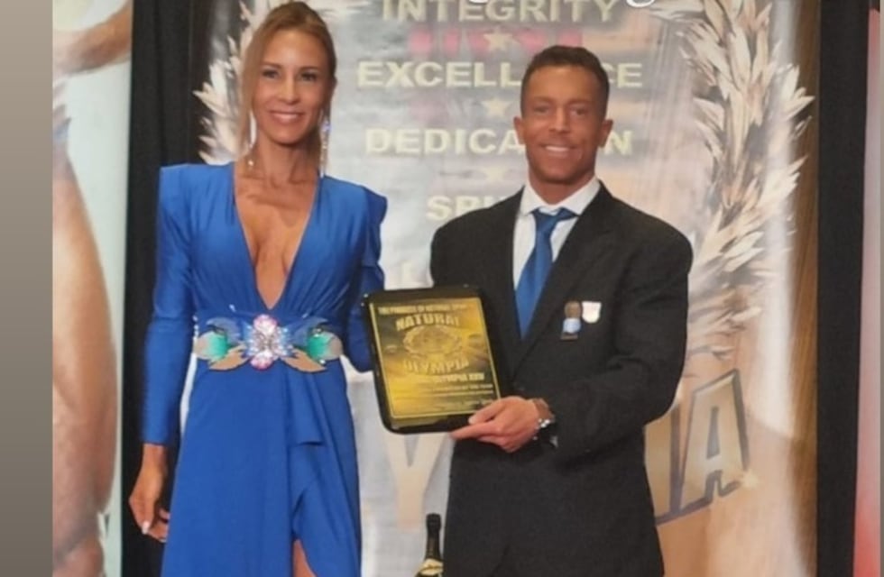 Pareja cordobesa de Fisicoculturismo Natural obtuvo medalla de oro en Las Vegas