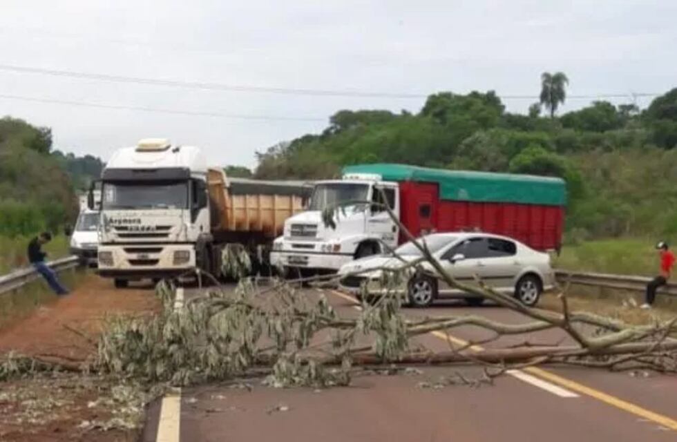 San Pedro: tabacaleros continúa con el corte sobre la ruta nacional 14