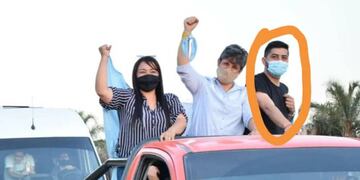 Max Talavera en plena campaña pese a las denuncias por estafa