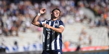 El paraguayo Matías Galarza Fonda, uno de los jugadores de Talleres que reaccionó ante los cánticos tras la derrota con Vélez.