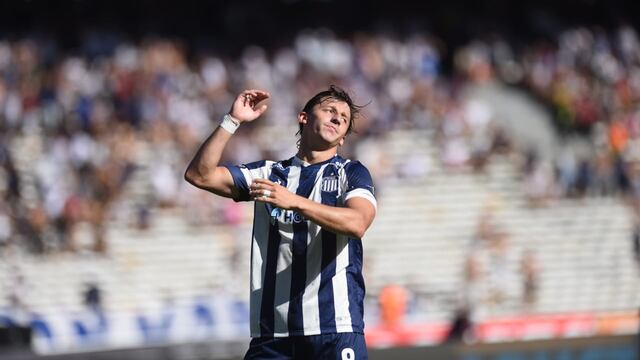 El paraguayo Matías Galarza Fonda, uno de los jugadores de Talleres que reaccionó ante los cánticos tras la derrota con Vélez.