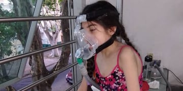 Mía, la nena de nueve años que padece fibrosis quística