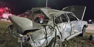 Los Cóndores. El siniestro ocurrió sobre la autovía General Juan Bautista Bustos. en proximidad al cruce con ruta provincial 5. (Gentileza LV16)