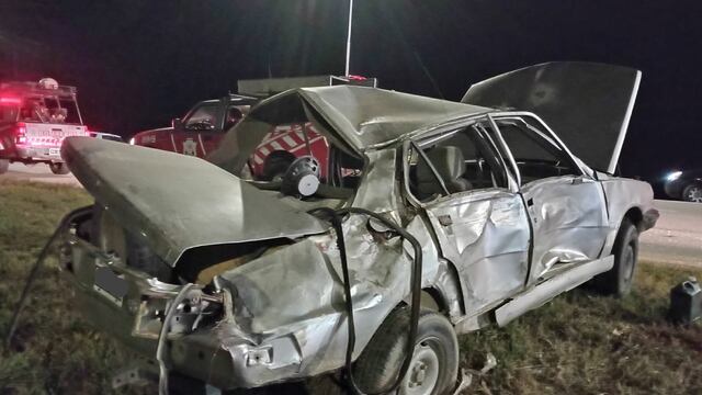 Los Cóndores. El siniestro ocurrió sobre la autovía General Juan Bautista Bustos. en proximidad al cruce con ruta provincial 5. (Gentileza LV16)