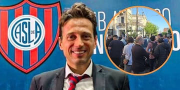 Tensión entre Moretti y los hinchas de San Lorenzo