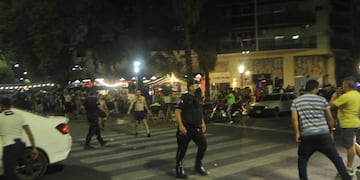 Dos sujetos terminaron a las trompadas después de la final entre Boca y Talleres.